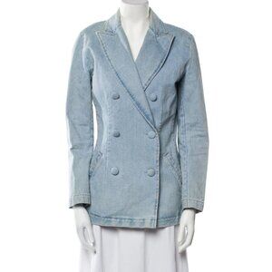 Ksenia Schnaider Denim Double Breasted Blazer XS